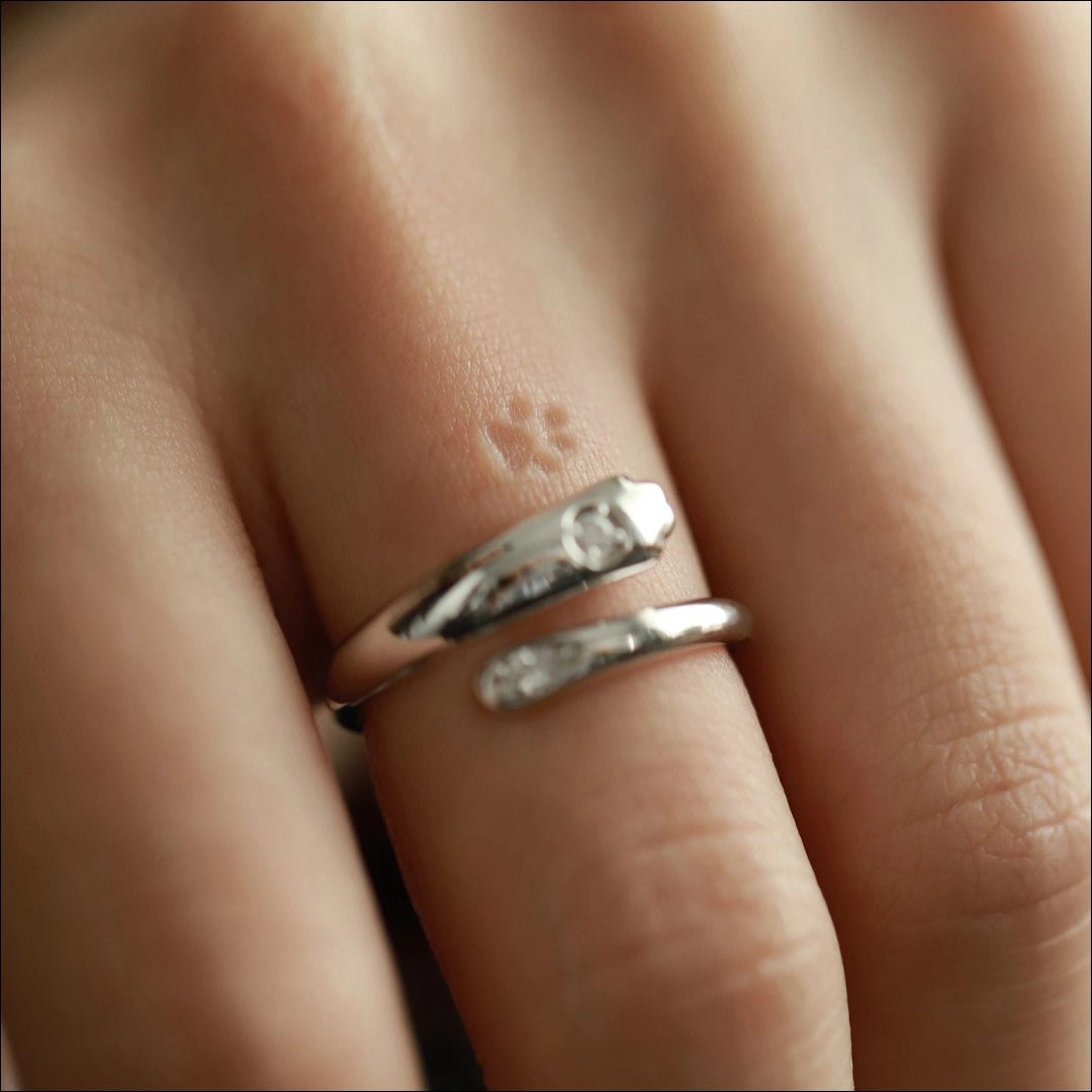 Pawprint Memory Ring