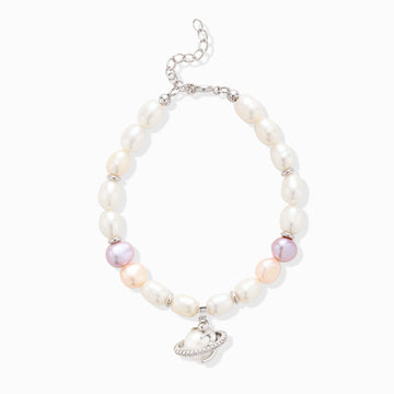 Planet Meow Pearl Bracelet
