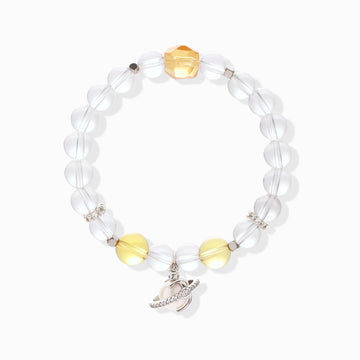 Round Yellow Crystal Bracelet