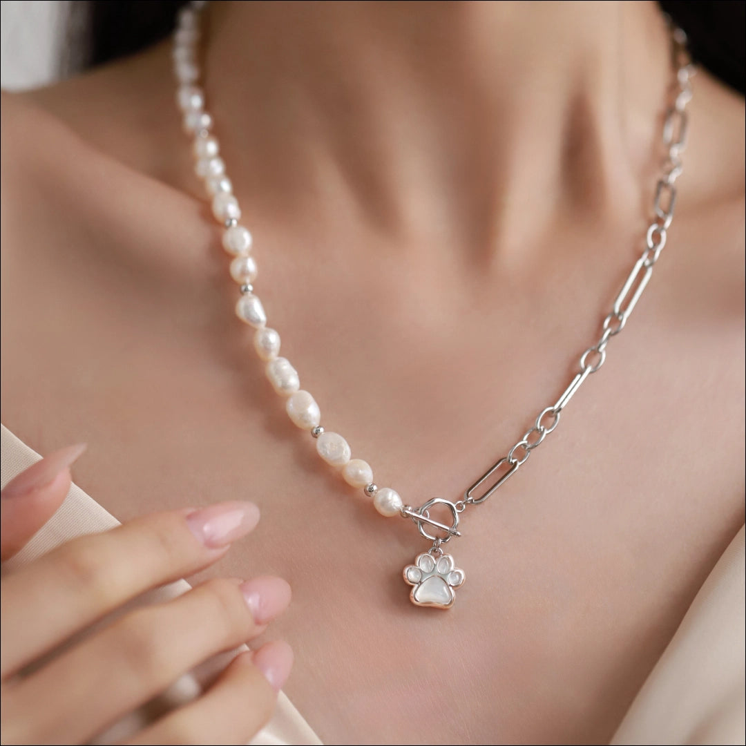 Baroque Paw Necklace