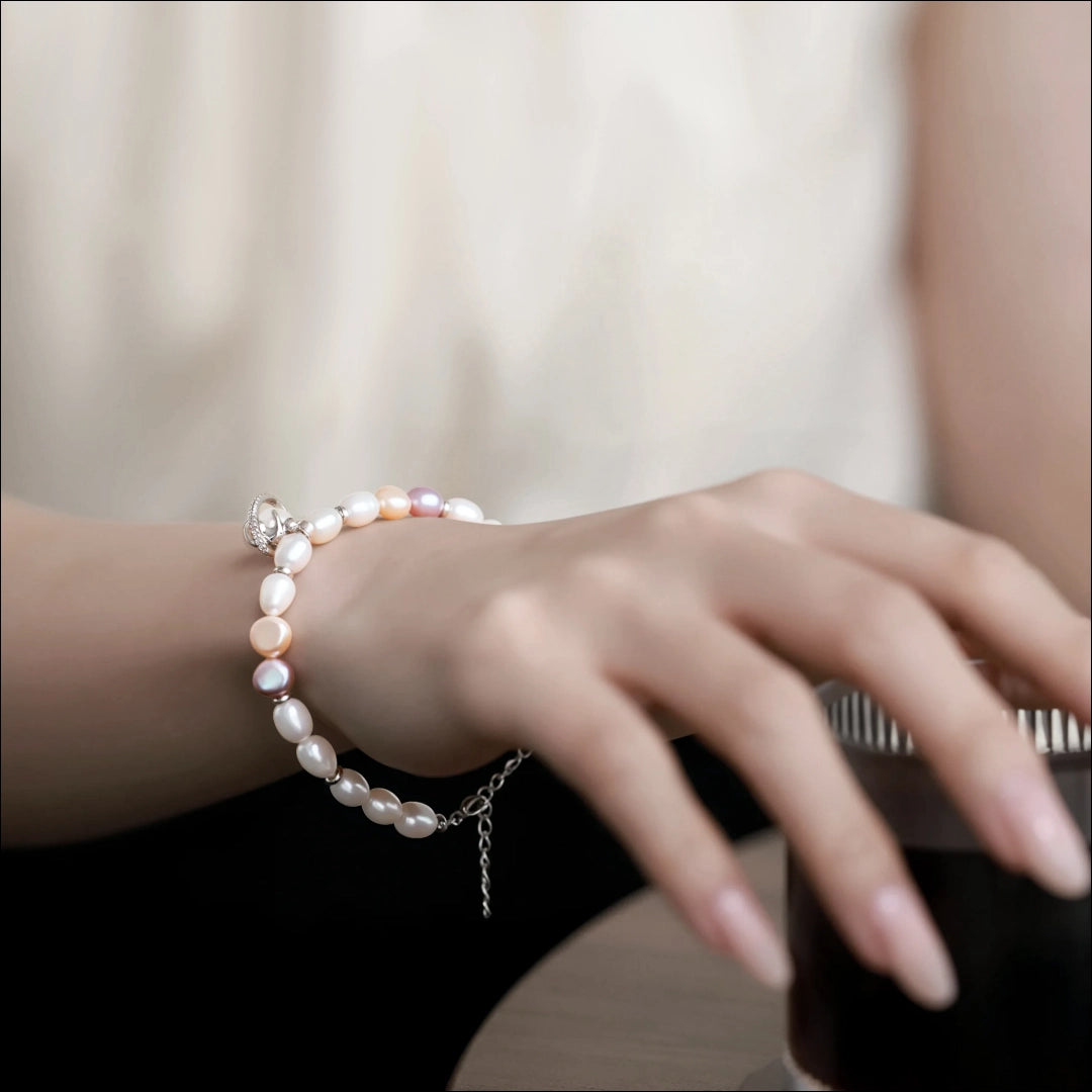 Planet Meow Pearl Bracelet